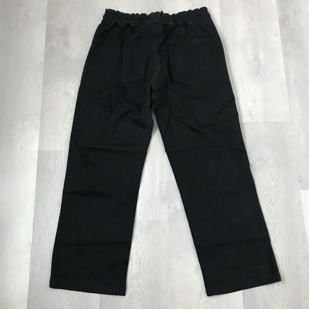 ELECTRIC & ROSE BLACK DENIM JEANS WIDE LEG ELASTIC WAISTBAND XL - Picture 2 of 10